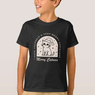 Cat Liebhaber lustiger Spaß spielt Weihnachtswünsc T-Shirt