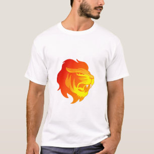 Cat Lion Animal Wildlife Wild Safari Leiter T-Shirt