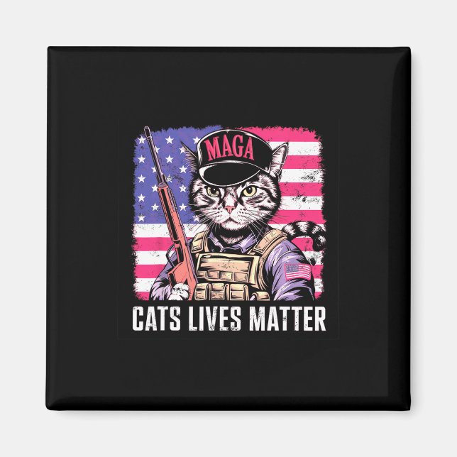 Cat Lives Magnet (Vorne)
