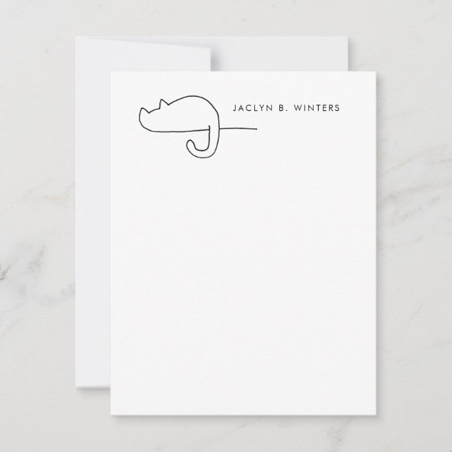 Cat Loaf | Cat Lover Personalisiert Mitteilungskarte (Vorderseite)