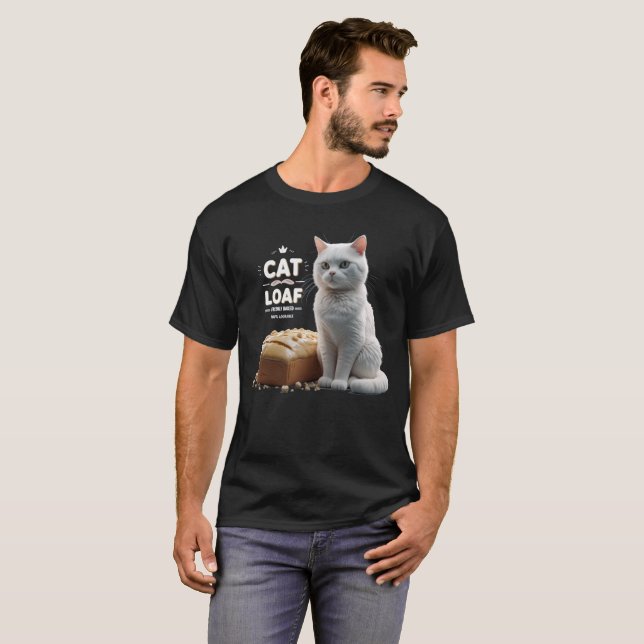Cat Loaf Shirt, Funny Cat Meme T-Shirt (Vorne ganz)