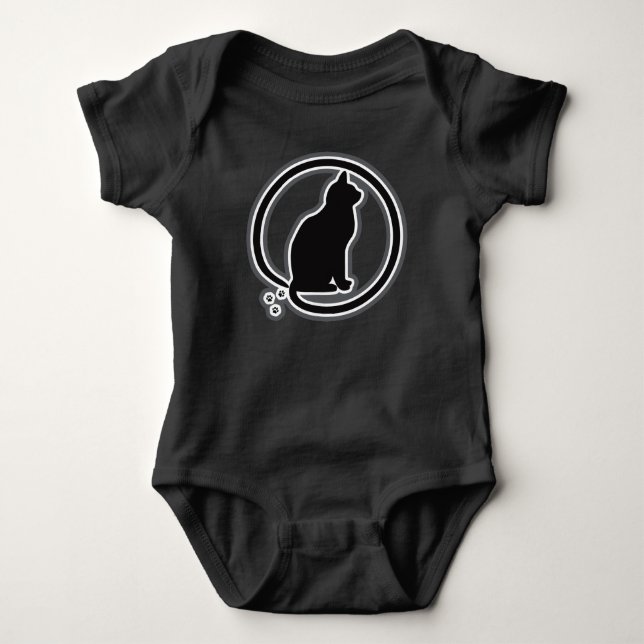 Cat_Logo Baby Strampler (Vorderseite)