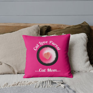 Cat Love Purest personalisierte Cute Funny Zitat P Kissen
