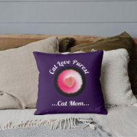 Cat Love reinst personalisierte lustige Zitat Purp