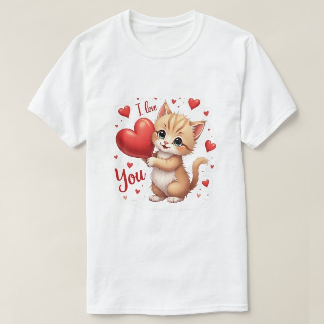 Cat love  T-Shirt (Design vorne)