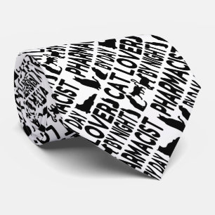 Cat Lover Apothekerin Krawatte