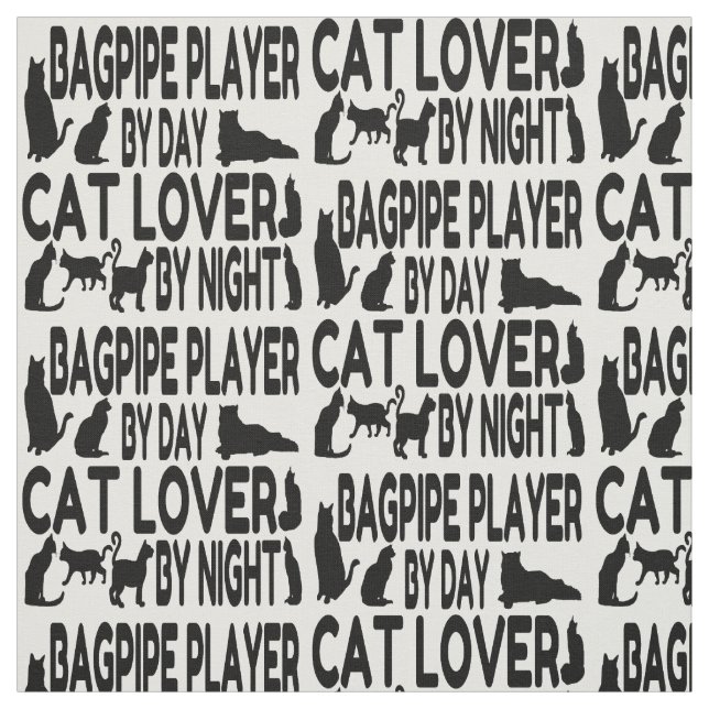 Cat Lover Bagpipe Player Stoff (Muster)