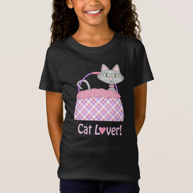 Cat Lover Bella Jersey T - Shirt (Vorderseite)