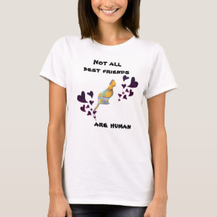Cat Lover Best Friend Hearts Sitting Kitty Pet T-Shirt