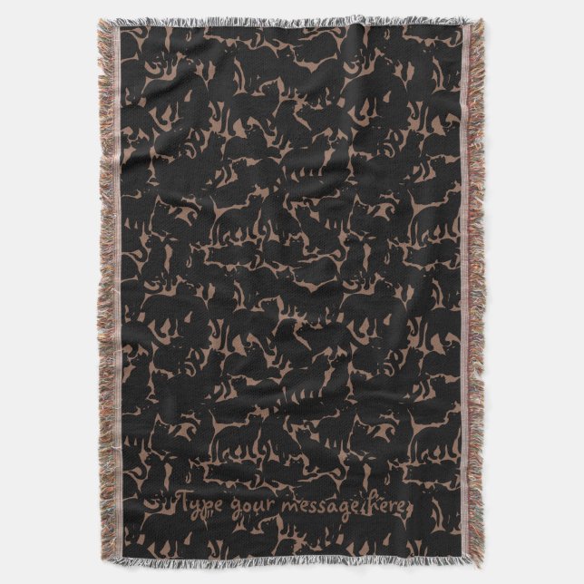 Cat Lover Blanket Le Chat Fat Cat Throw Blanket Decke (Vorderseite Vertikal)