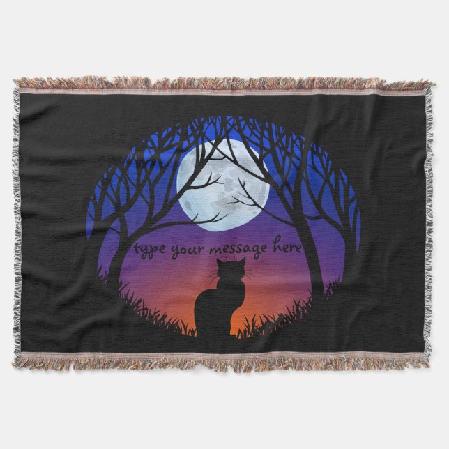 Cat Lover Blanket Personalisierte Katzenwurzelschn Decke (Vorderseite)