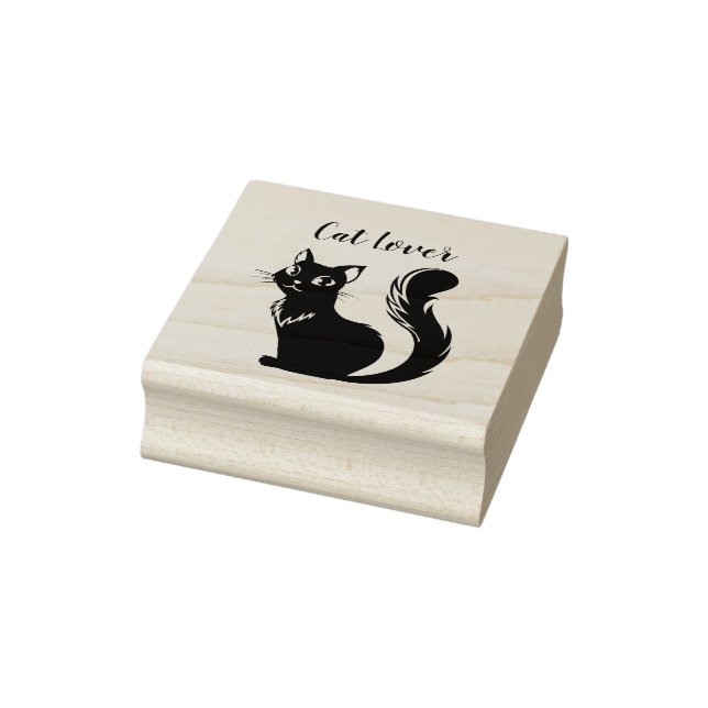Cat Lover Briefmarke Gummistempel (Stempel)