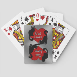 Cat Lover Cards Black Cat Spielkarten