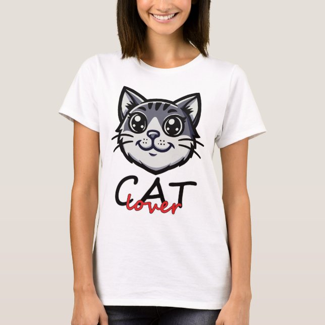 Cat Lover - Cat Design T-Shirt (Vorderseite)