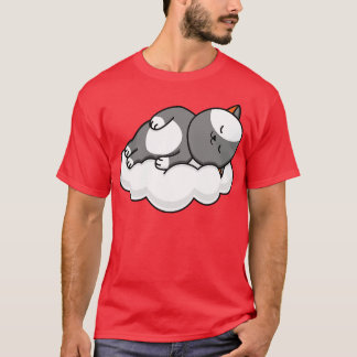 Cat Lover Cat Sleeping on Cloud T-Shirt