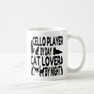 Cat Lover Cello Player Kaffeetasse