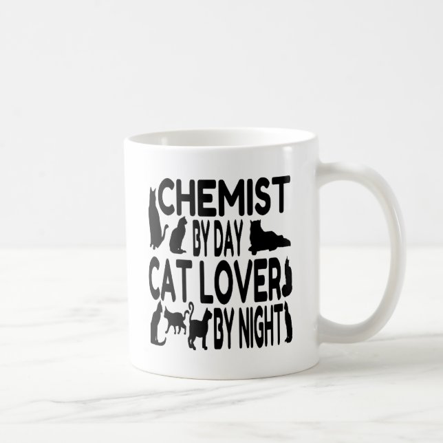 Cat Lover Chemist Tasse (Rechts)