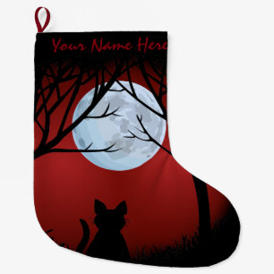 Cat Lover Christmas Strumpf Individueller Strumpf Großer Weihnachtsstrumpf