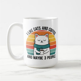 Cat Lover Coffee Humor Mug Gift for Introverts Kaffeetasse
