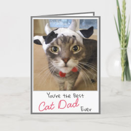 Cat Lover Funny Cat Vater Vatertagskarte Karte