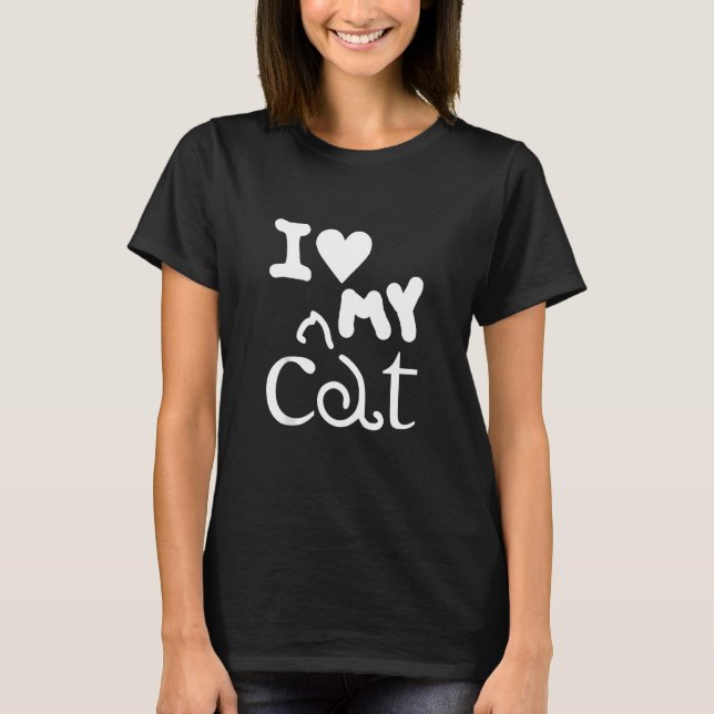 Cat Lover Funny Gift - I Liebe My Cat Tank Top (Vorderseite)