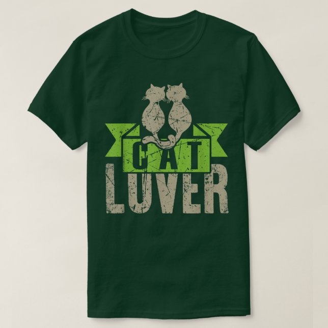 Cat Lover Funny Kitten Vintag  T-Shirt (Design vorne)