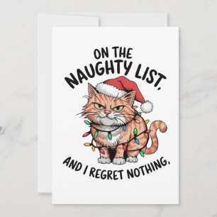 Cat-Lover-Geschenk auf der schmutzigen Liste Einladung