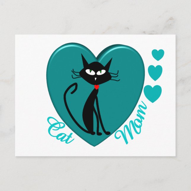 Cat Lover Geschenke Postkarte (Vorderseite)