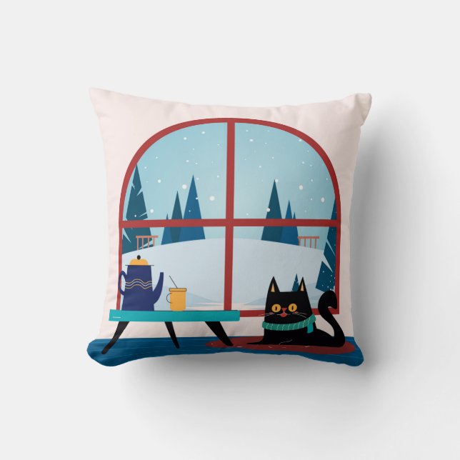 Cat Lover Gift - Benutzerdefiniertes Foto Keepake  Kissen (Vorderseite)