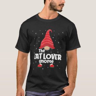 Cat Lover Gnome Familie Matching Weihnachten Funny T-Shirt
