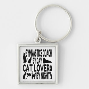 Cat Lover Gymnastics Coach Schlüsselanhänger