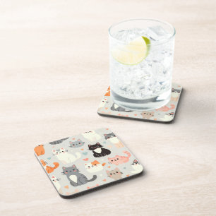 Cat Lover Hard plastic Untersetzer - Fun Table Dec