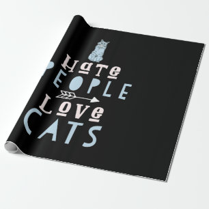 Cat Lover I Liebe Katzen und Menschen Geschenkpapier