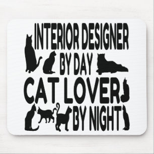 Cat Lover Interior Designer Mousepad