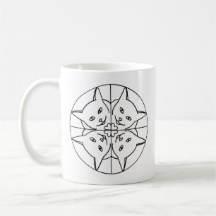 Cat Lover Kaleidoskop Katzen Herz-Tasse Tasse