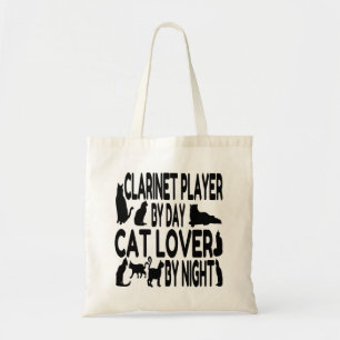 Cat Lover Klarinet Player Tragetasche