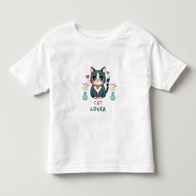 Cat Lover Kleinkind T-shirt (Vorderseite)