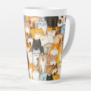 Cat Lover Latte Tasse