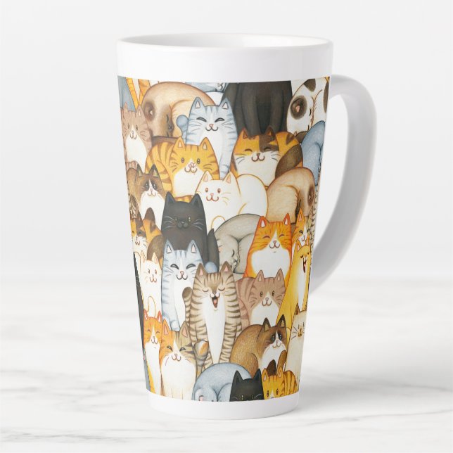 Cat Lover Latte Tasse (Rechte Ecke)