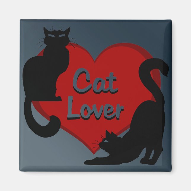 Cat Lover Magnet Kitty Cat Kühlschrankmagnet indiv (Vorne)