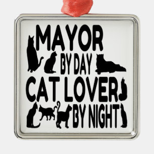 Cat Lover Mayor Ornament Aus Metall