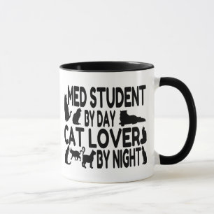 Cat Lover Med Student Tasse