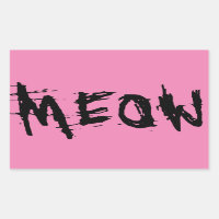Cat Lover, MEOW Aufkleber