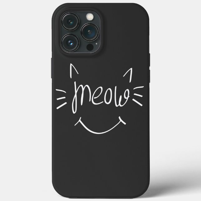 Cat Lover Meow Case-Mate iPhone Hülle (Rückseite)