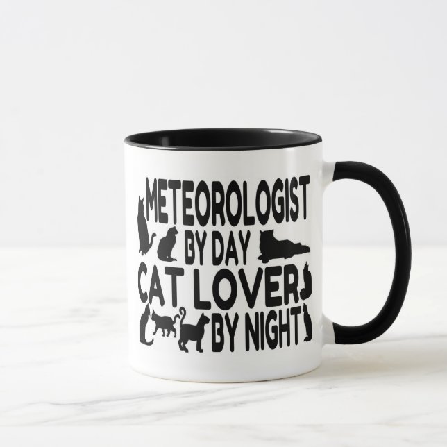 Cat Lover Meteorologe Tasse (Rechts)