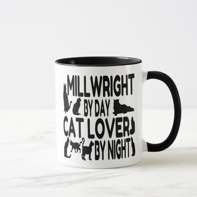 Cat Lover Millwright Tasse (Rechts)