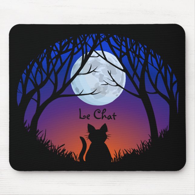 Cat Lover Mousepads Anpassbare Fat Cat Mouse Pad (Vorne)