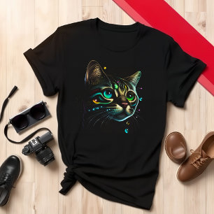 Cat Lover Niedliche Farbkatzengestaltung T-Shirt
