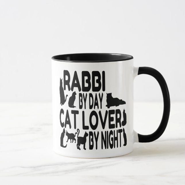 Cat Lover Rabbi Tasse (Rechts)