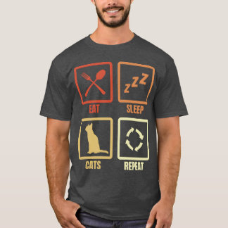Cat Lover Routine-Freund T-Shirt